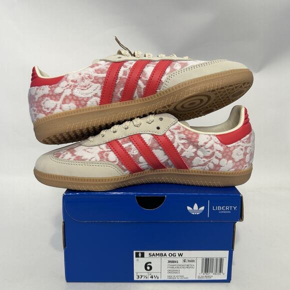 Adidas Samba OG X Liberty London - “Better Scarlet” JR8841 - Picture 3 of 6